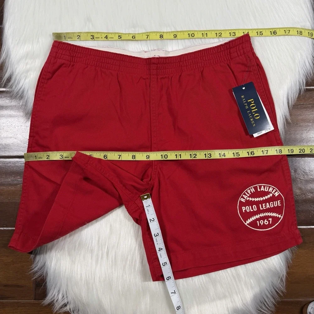 Polo Ralph Lauren Youth Boys Size 18 Red‎ Heritage Twill Cotton Pull On Shorts